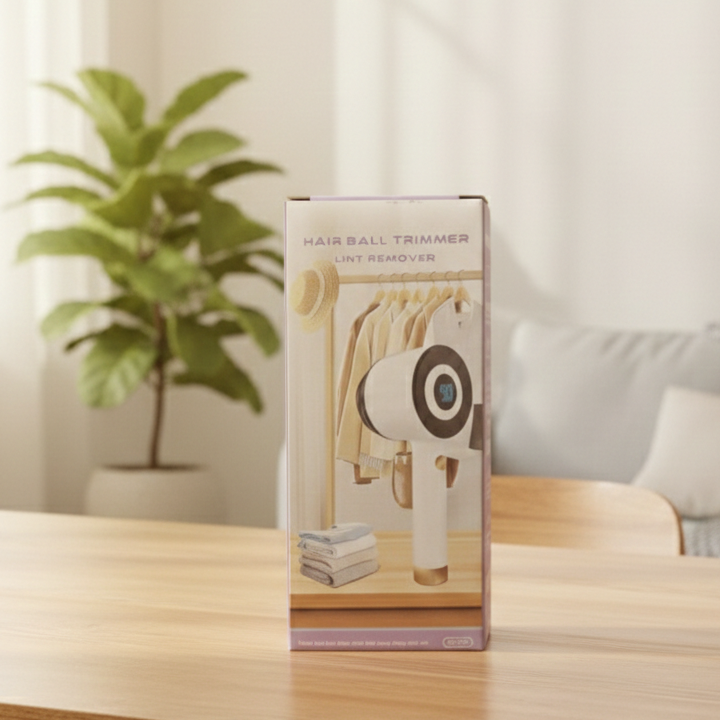 Front view of Electric Fabric Lint Remover & Shaver – Portable Clothes Fuzz Cleaner for sweaters and knitwear in Pakistan