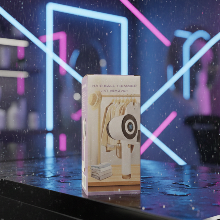 Electric Fabric Lint Remover & Shaver being used on clothing and upholstery – portable lint and fuzz cleaner Pakistan