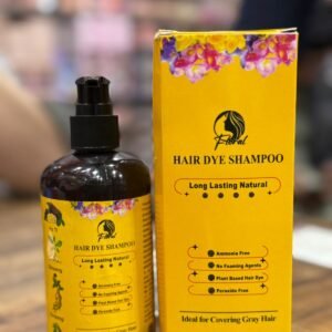 Floral Natural Hair Dye Shampoo - Ammonia-Free Herbal Formula With Ginseng & Fo-Ti For Long-Lasting Gray Hair Coverage | 200ml