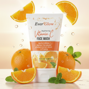 Everglow Vitamin C Face Wash Brightening & Refreshing Cleanser (120 Ml)