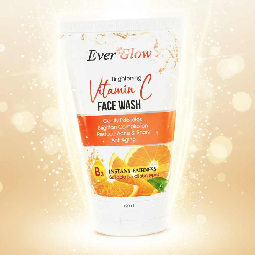 Everglow Vitamin C Face Wash Brightening & Refreshing Cleanser (120 Ml) - Image 2