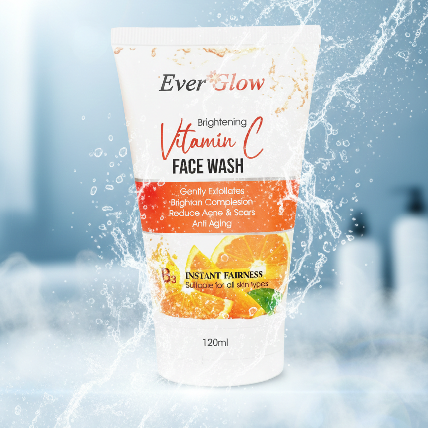 Everglow Vitamin C Face Wash Brightening & Refreshing Cleanser (120 Ml) - Image 6